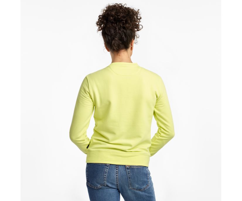 Saucony Rested Crewneck Women's Shirts Light Green | Canada 287QMAZ